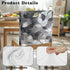 Grey Style Dining Chair Slipcovers Chair Back Covers Dining Stool Slipcovers Washable Back Chairs Protectors Covers