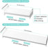Expandable Closet Tension Shelves Organizers, Heavy-Duty Metal Adjustable Locker Shelf for Wardrobe, Pantry, Kitchen