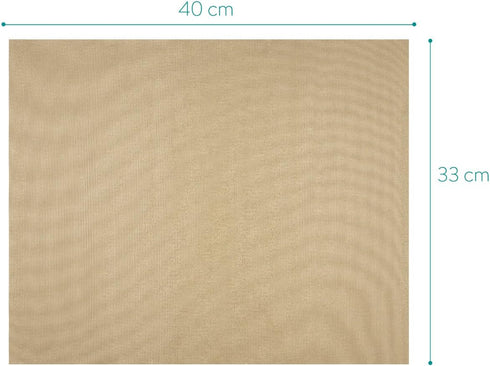 Navaris 3x Reusable Baking Sheets - 13"x16" Parchment Paper for Baking Oven - Set of 3 Pieces