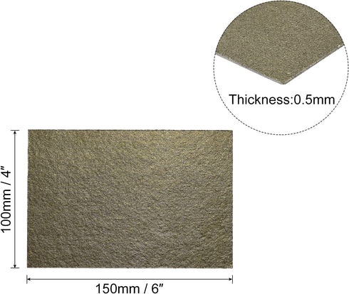 MECCANIXITY Microwave Oven Waveguide Cover Mica Repairing Plate Oven Sheet Board for Kitchen 150x100x0.5mm, Pack of 2