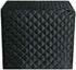 Bread Maker Cover, Cotton Quilted Dust Protector for Kitchen Toaster, Machine Washable (Black, 17"x11"x15")