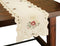 Golden Glow Embroidered Cutwork Christmas Table Runner, 16-Inch by 36-Inch