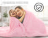 Cozy 60"x80" BENRON Baby Pink Throw Blankets, Soft Shaggy Plush Sherpa Blankets, Lightweight Fluffy Faux Fur Blankets