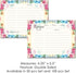 Pioneer Woman Style Floral Recipe Cards, Flower Recipe Cards, Floral Index Cards, Blank Back Recipe Notecards, Perfect for Bridal Shower (100, 4.25" x 5.5" Double Sided) by Sister Novelties