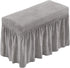 NICEEC Spandex Stretch Piano Bench Cover with Skirt Removable Ottoman Cover Rectangular