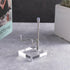 Sibba Adjustable Plate Stands for Display, Metal Arms, Clear Acrylic Base, Small Holder for Photos, Books, Home Décor