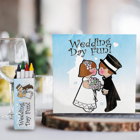 Set 12 Fun Express Children's Wedding Coloring Books - of activity pads, Crayons Included - Wedding Favors for Kids