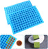 Silicone Candy Molds, 2 Pack 126-Cavity Mini Square Chocolate Molds for Gummy Jelly Truffles, Pralines, Caramels