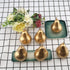 Meiwlong 6 PCS Fake Plastic Pear Silver Golden Decoration New Year Artificial Realistic Fruit Model Faux Lifelike