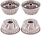 4Pcs Nonstick Mini Bundt Cake Pan, Baking Kugelhopf Bread Muffin Mold for Oven and Instant Pot