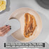 Sapid Flexible Curved Edge Silicone Bowl Scraper, Food Grade Dough Scraper for Baking, Easy to Clean, Gray