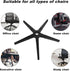 2200 lbs, 28 Inch Office Chair Base Replacement Parts Heavy Duty, Bear Capacity Desk Chair Base Replacement Metal