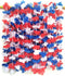 LITTLE FEATHER Red White and Blue 4th of July Party Lei, Hawaiian Luau Flower Necklace, Pack of 12