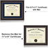11x14 8.5x11 14 11 Diploma Frames with Blue Mat, Fits Degree Certificate Document, x Walnut Color Frame with Plexiglass