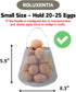 Collapsible Round Egg Basket - Metal Wire Storage with Handles, Golden Basket for Family Farm Gathering, Holds 20-25