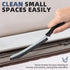 Hard Bristle Crevice Cleaning Brush - Cleaning Tools for Household Use, Multifunctional Gap Cleaning Supplies for Kitchen, Bathroom, Toilet, Window, Vehicle, Faucets, Grout, Home (Black) by FOOGWEE