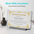 8.5 inch 1PC 8.5 5.5 Boloyo Acrylic Business License Display Frame, Clear Display Stand Holder Easel Base Protector