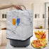 Air Fryer Cover, Insulated Dust Protection Kitchen Appliance Cover with Front Pockets and Top Handle, White Marble Gift