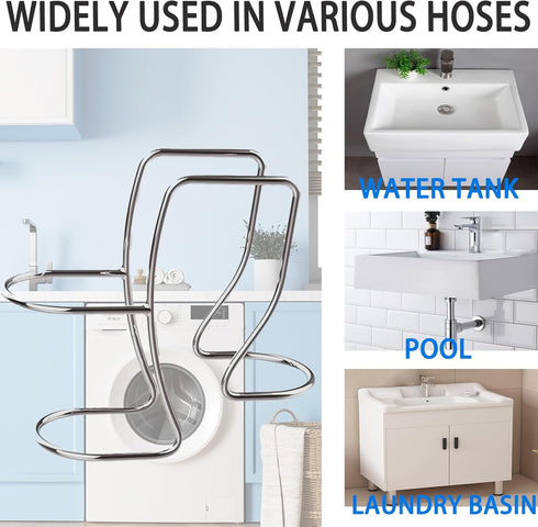 Washing Machine Drain Hose Holder, Adjustable Hook, Universal Sink Hose Clamp for All Drain Hose