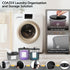 3 Pack COAZEX Laundry Powder Container & Dryer Sheet Holder, Plastic Laundry Room Organization and Storage Jars