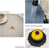 Round Placemat for Dining Table, Set of 6, Orange, PU Waterproof Heat Insulation Stain Resistant Non-Slip Washable Mat