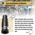 2 Set Dishwasher Connector Kit - Drain Hose Adapter with Inlet Connector, Hose Clamp, Compatible with InSinkErator