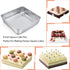 TeamFar Square Cake Pan with Lid, 8 Inch Stainless Steel Baking Pan for Meal Prep, Storage, Transporting Food