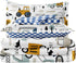 Leaflin 4-Pcs Set, Set Sets Construction Twin Size Boys Bedding Kids Comforter for Teens w/Sheets and Pillowcase, Soft