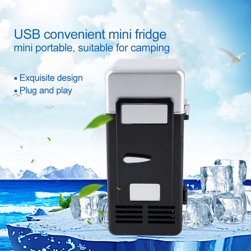Topyond Mini USB Refrigerator, Car Mini Fridge, Can Refrigerate and Heat Drinks