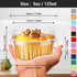 EUSOAR Disposable Ramekins Aluminum Foil, Gold 25Packs 5oz Baking Cups with Lids Mini Muffin Liners, Dessert Cheesecake Pan Creme Brulee Cupcake Containers for Catering Club Wedding Party by EUSOAR