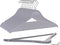 Quality Wooden Hangers Set of 10-Pack - Slightly Curved Solid Wood Coat Hangers with Stylish Chrome Hooks (Gray, 10)