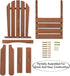 Casafield Children's Adirondack Chair, Cedar Wood Outdoor Kid's Chairs for Patio, Deck, Lawn and Garden, Partially