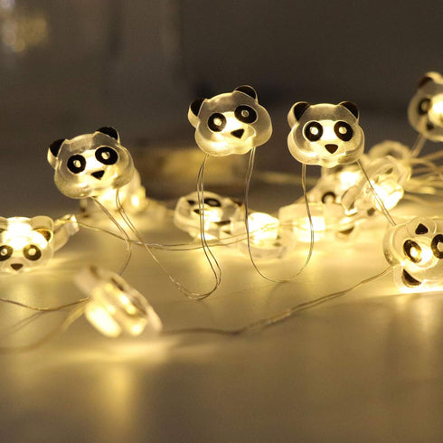 Supergift 10ft 30 Panda LED String Lights LEDs Party Lights Battery Operated Copper Wire Night Light Outdoor String
