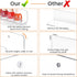 6 Pack 1.7" x12" upsimples Clear Acrylic Shelves, Clear Wall Shelves for Nail Polish, Vinyl Wall Mount, Record Holder