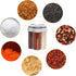 5 in 1 Salt and Pepper Shaker, Portable Travel Spice Container, Seasoning Shaker for Home and Camping