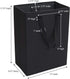 Household Essentials 600D The Recycler Bag, Compact Recycling Center, Polyester with Durable Chipboard Sides, Black