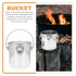 Healeved Stainless Steel Bar Bucket - Dog Water Pail, Beverage Tub, Ice Bucket, Kitchen Compost Bin
