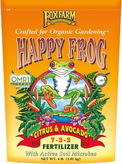 Fox Farm Happy Frog Citrus & Avocado Fertilizer, 4 lb Bag