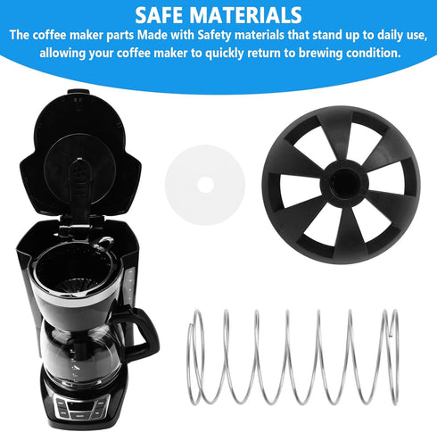 Coffee Machine Brewing Basket Bottom Spring Loaded Stopper Kits for Black+Decker Coffee Makers