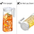 Amazing Abby Slim Tritan Pitcher 64 oz, Unbreakable Plastic Water Pitcher with Lid, BPA-Free, Dishwasher-Safe