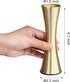 Vixdonos 6.7 inch Brass-Toned Metal Vase, Small Flower Vase Set of 2 for Home Decor, Wedding or Gift (Gold)
