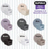 Superio Ribbed Collection - Decorative Plastic Open Storage Bins, Small Lilac Purple (2 Pack) for Organizing Closet