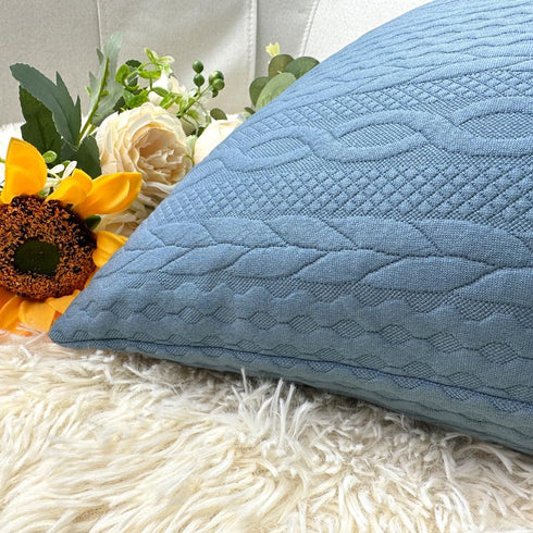 Booque Valley Throw Pillow Covers, Pack of 2 Super Soft Decorative Stretchy Cushion Covers for Sofa Bed Car Chair (Grey