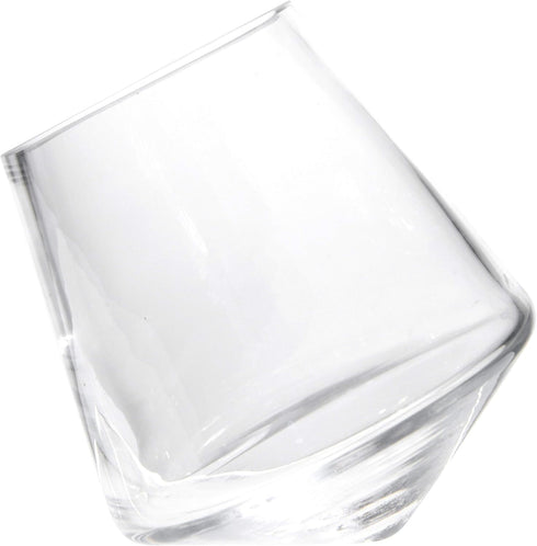 Bloomingville Clear Glass Decorative Vase with Angled Base