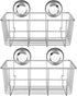 SANNO Suction Cups Replacement for Shower Caddy Soap Dish Double Hooks (Set of 4)