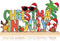 Roowest Metal Christmas in July Sign Tabletop Decor Summer Christmas Table Centerpiece