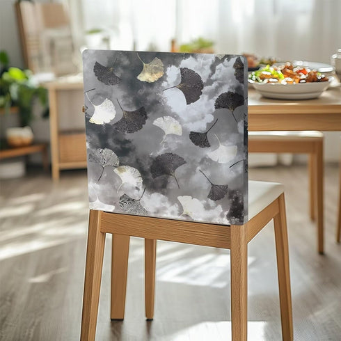 Grey Style Dining Chair Slipcovers Chair Back Covers Dining Stool Slipcovers Washable Back Chairs Protectors Covers