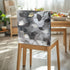 Grey Style Dining Chair Slipcovers Chair Back Covers Dining Stool Slipcovers Washable Back Chairs Protectors Covers