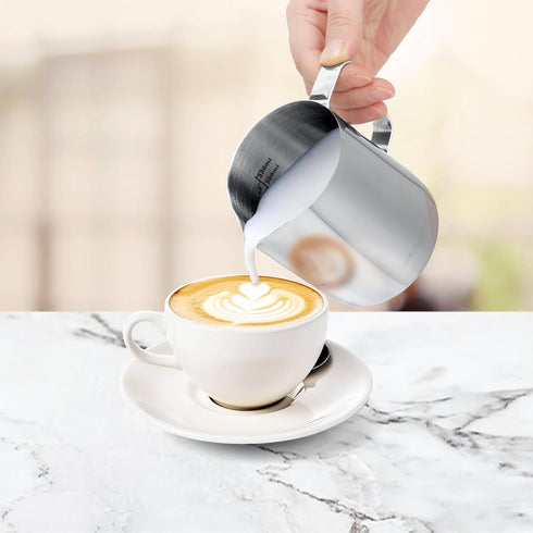 Apexstone 12 oz Coffee Steaming Pitcher, Espresso Milk Frothing Cup, 12 oz/350 ml