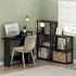 Furinno Turn-N-Tube 4-Tier Multipurpose Shelf Display Rack, Espresso/Black (Model 99557EX/BK)